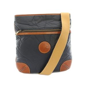 ショルダーバッグ バチュークロス レザー 紺 ネイビー 茶 ブラウン 071901 /YT