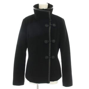 チャイナジャケット フェイクファー アンゴラ 0 ブラック 016-250002