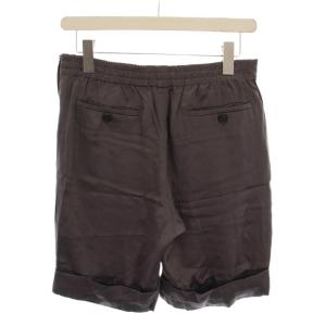 PRADA ショートパンツ ハーフパンツ シルク 36 グレー /YM