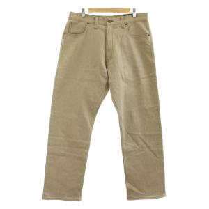 デニムパンツ ジーンズ ワイド ジップフライ 34 ベージュ 64-16306 /KU