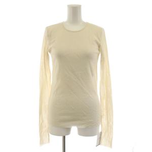 25SS Mesh Sheer ロンT 4 Tシャツ カットソー 長袖 F ベージュ シアー シースルー