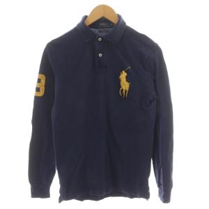 ビッグポニー ポロシャツ 長袖 XS 紺 ネイビー ナンバリング3 710766856001 /AN35