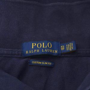 POLO RALPH LAUREN ビッグポニー ポロシャツ 長袖 XS 紺 ネイビー ナンバリング3 710766856001 /AN35