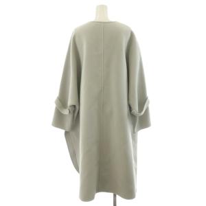 ebure 21AW メルトン ノーカラーコート 36 グレー 3410200105