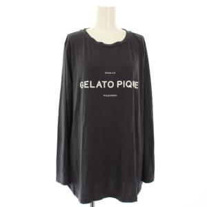 gelato pique 23AW ルームウェア 上下 セットアップ カットソー ロンT イージーパンツ ONE グレー /TK