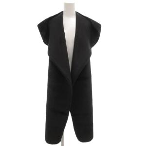 23AW エコミンクフード付き ストール マフラー 黒 ブラック ZZ2VSW0406 /GV