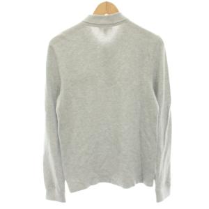 LACOSTE ポロシャツ カットソー 長袖 ワッペン XS グレー ph8562-19c /HN