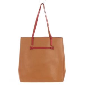 トートバッグ ショルダーバッグ レザー キャメル レッド /TK