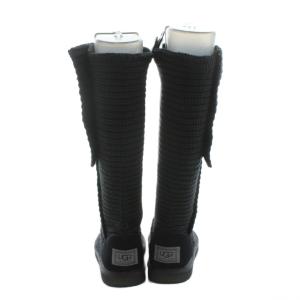 UGG australia クラシック カーディー ニットブーツ ロングブーツ 2way US6 23cm 黒 ブラック 5819