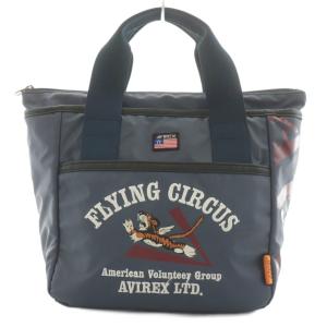 GOLF ハンドバッグ トートバッグ ロゴ 刺繍 紺 ネイビー /AN15