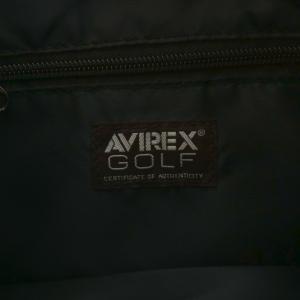AVIREX GOLF ハンドバッグ トートバッグ ロゴ 刺繍 紺 ネイビー /AN15