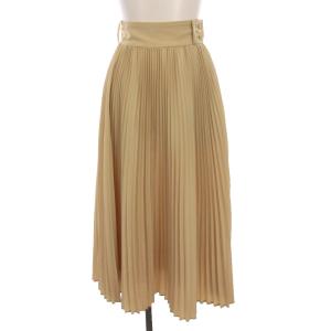 PLEATED SKIRT プリーツスカート ロング 1 ベージュ 202-14043 /YM