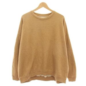 ヒュージスウェット HUGE SWEAT トレーナー クルーネック 長袖 無地 1 茶 ブラウン A21C-07CS02C