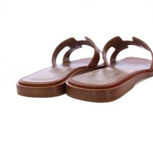 HERMES オラン サンダル レザー 35.5 ブラウン