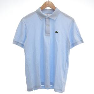 美品 L.12.12 ライト ポロシャツ ロゴ刺繍 半袖 S ライトブルー 水色 /YJ