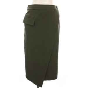 22SS P/R STRETCH WRAP SKIRT ストレッチ ラップスカート ロング 1 カーキ