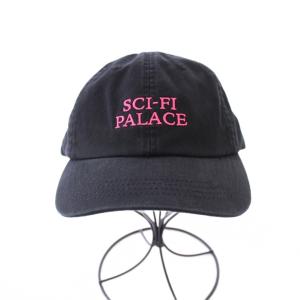 PALACE サイファイファンタジー キャップ 帽子 ロゴ 刺繍 6パネル 黒 ブラック /BB