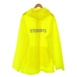 VETEMENTS Logo Printed Long Rain Coat