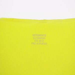 VETEMENTS Logo Printed Long Rain Coat