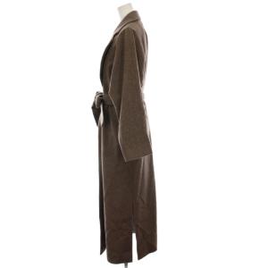 VERMEIL par iena サイドスリットコート ロング ウール アウター 38 ブラウン 20020938220030 /YM