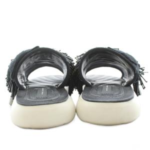 MARC JACOBS DAMASK エマーソン ポンポン スポーツ サンダル ビーズ装飾 36 黒 ブラック M9002037-001