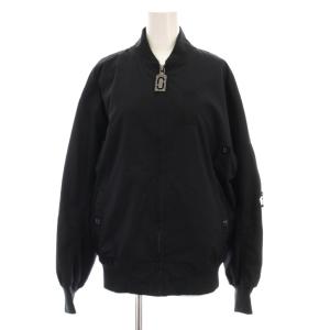 ジップアップ ボンバージャケット 中綿 MA-1 XS 黒 M4007168 /YM