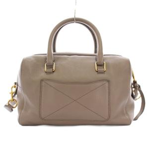 MARC JACOBS ショルダーバッグ ハンドバッグ 2WAY レザー グレージュ /YM