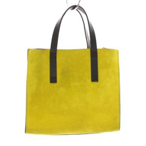 MARC JACOBS グラインド ミニ トートバッグ ハンドバッグ スエード イエロー /YM