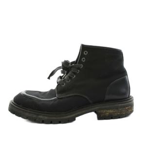 GUCCI ショートブーツ レースアップ 42.5cm 黒 ブラック 114 0152 /AN10