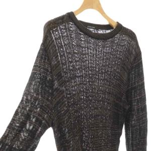 Alexander McQueen ニット カットソー L ブラック ブラウン /DO