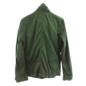 BURBERRY BLACK LABEL ミリタリージャケット ブルゾン ジップアップ ナイロン M 緑 グリーン D1F12-314-76 /KU