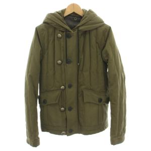 2007年製 ウールライナー付きフーデッドダウンジャケット 44 カーキ