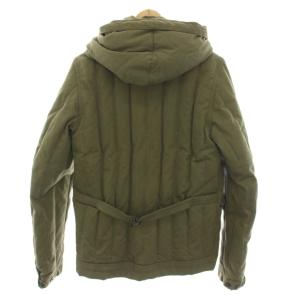 BALENCIAGA 2007年製 ウールライナー付きフーデッドダウンジャケット 44 カーキ