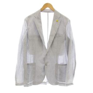 CORALLO コラッロ リネンコットン 2Bシングルジャケット テーラードジャケット ブレザー ブートニエール付き
