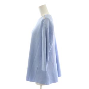 anySiS 25SS フレアニットチュニック ワンピース ミニ 長袖 2 水色 ライトブルー KRWPGM0401