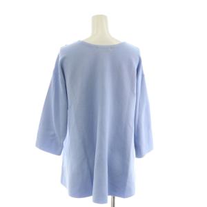 anySiS 25SS フレアニットチュニック ワンピース ミニ 長袖 2 水色 ライトブルー KRWPGM0401