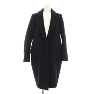 18AW チェスターコート アウター 袖口バイカラー 36 紺 ネイビー 300BA630-1680 /YT