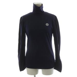 VOLUME SLEEVE TOP カットソー 長袖 ハイネック 36 紺 ネイビー BD2211-2P-01