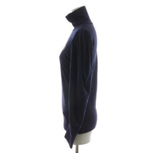BORDERS at BALCONY VOLUME SLEEVE TOP カットソー 長袖 ハイネック 36 紺 ネイビー BD2211-2P-01