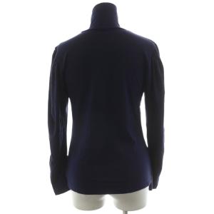 BORDERS at BALCONY VOLUME SLEEVE TOP カットソー 長袖 ハイネック 36 紺 ネイビー BD2211-2P-01