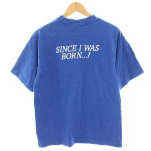 Shinzone ME Tシャツ カットソー ロゴプリント 半袖 青 ブルー  24MMSCU05 /HN
