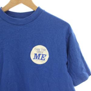 Shinzone ME Tシャツ カットソー ロゴプリント 半袖 青 ブルー  24MMSCU05 /HN