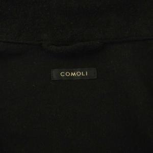 COMOLI 25SS C/CA パイル 半袖シャツ 2 ブラック B01-05025