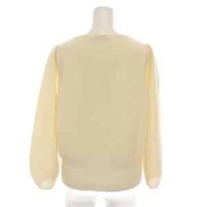 ANAYI 22AW パフスリーブ プルオーバー ニット セーター 長袖 ウール 38 アイボリー 白 10222816150