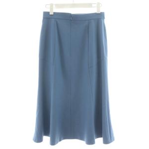 ANAYI 22AW フレアスカート ミモレ ロング ウール 36 青 ブルー 10222711230 /AN46