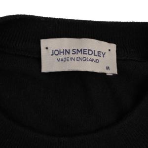 JOHN SMEDLEY ニット カットソー 半袖 クルーネック M 紺 /BM