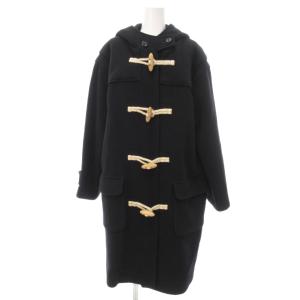 ヴィンテージ ダッフルコート トグルボタン ミドル丈 イタリア製生地 38 紺 ネイビー /YJ