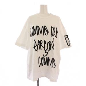 AD2022 Tシャツ カットソー 半袖 クルーネック プリント S 白 OI-T101 /BM