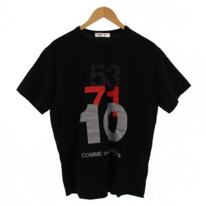 PARFUMS AD2024 Tシャツ 半袖 クルーネック プリント XL 黒 ON-T501 /BM