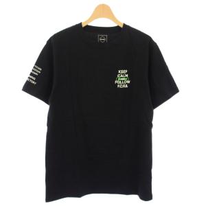 19AW BIG LOGO SUPPORTER Tシャツ カットソー 半袖 M 黒 FCRB-192063